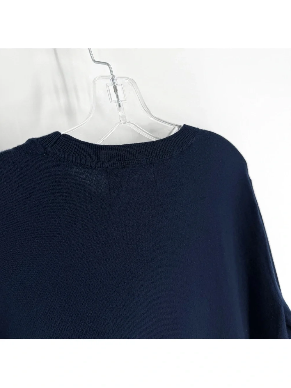 Banana Republic Merino Wool Sweater Mens Size Medium Navy Blue Lightweight